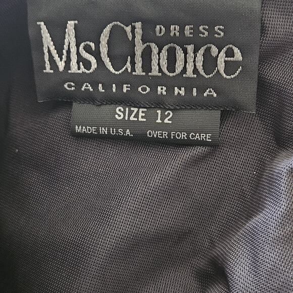 Vintage Purple Velvet Jacket Dress Size 12 - Picture 3 of 8